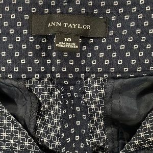 Never worn Ann Taylor navy patterned dress pants